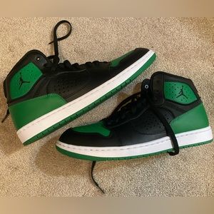 Jordan Access green and black. Size 11
